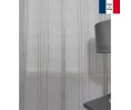 Voilage sur mesure avec rayure gris (jusqu'à 290 cm de haut). 09460-029
