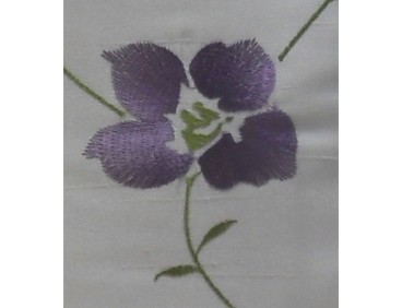 Coussin ZOE violet déhoussable 45 x 45 cm