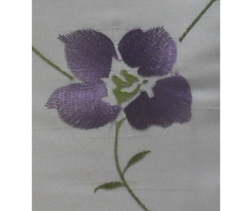 Coussin ZOE violet déhoussable 45 x 45 cm