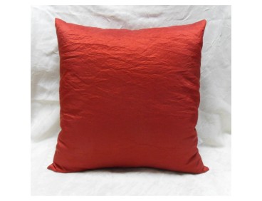 Coussin Eléa uni rouge