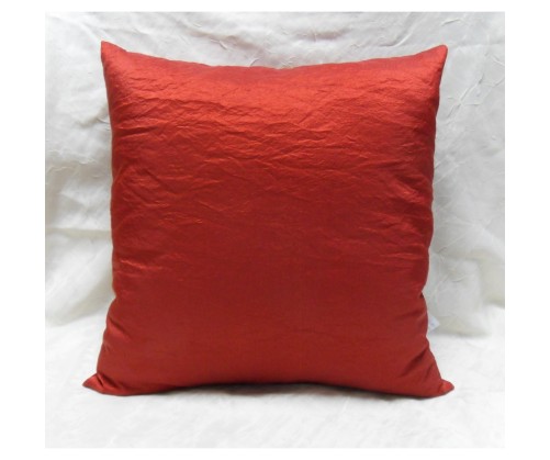 Coussin Eléa uni rouge