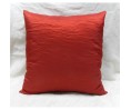 Coussin ELEA uni rouge 45 x 45 cm