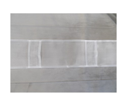 Ruban à passants cachés transparent 100 mm