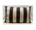 Coussin LOIS taupe noir déhoussable 40 x 60 cm