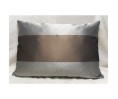 Coussin LENA chocolat gris déhoussable 40 x 60 cm
