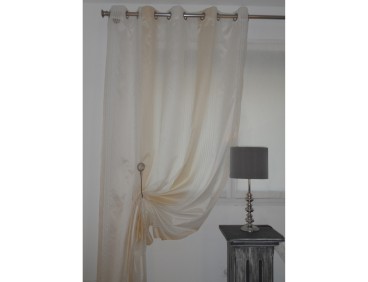 Voilage Tolosa couleur craie 180 x 245 cm