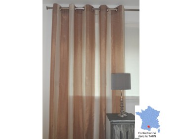 Voilage Cordes avec tissus ado beige, grande largeur