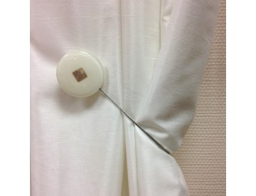 Embrasse aimantée PERLE ivoire