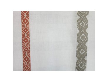 Voilage prêt à poser MONACO orange 180 x 290 cm