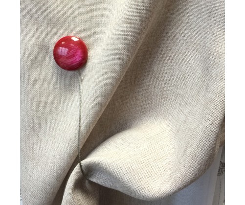 Embrasse aimantée MARBLE rouge réversible rond ou carré