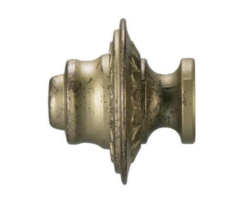 Kit de tringle avec supports et embouts, Bronze vieilli en 180 cm