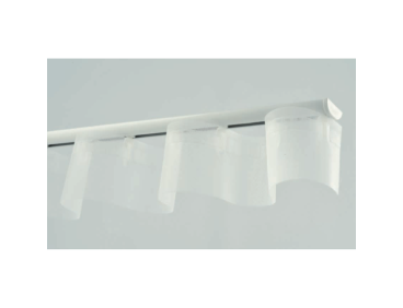 Rail DS pour rideau à vague extra plat