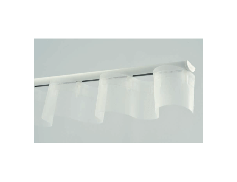 Rail extra plat DS pour rideau à vague 1,1 x 2,4 cm