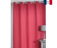 Rideau occultant isolant thermique, Non Feu. SALINA fushia 193 x 234 cm