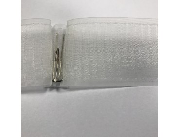 Ruban cartouchière 90 mm transparent