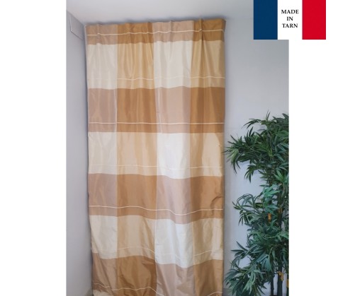 Rideau isolant thermique PALAOS couleur beige pour tringle portière