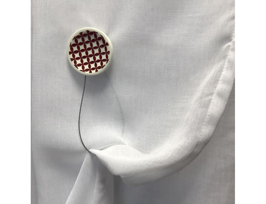 Embrasse aimantée NORWAY rouge