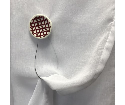 Embrasse aimantée NORWAY rouge