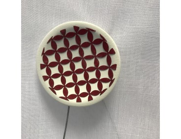 Embrasse aimantée NORWAY rouge