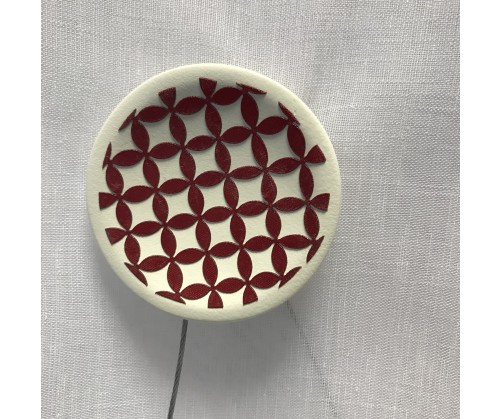 Embrasse aimantée NORWAY rouge