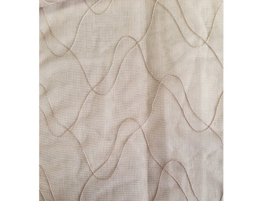 Voilage sur mesure beige taupe (jusqu'à 290 cm de haut)