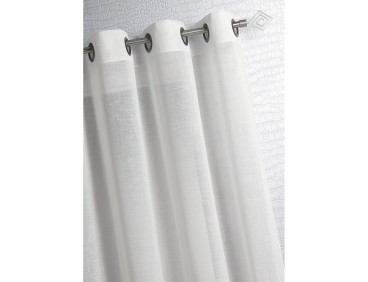 Voilage prêt à poser NEMOURS blanc