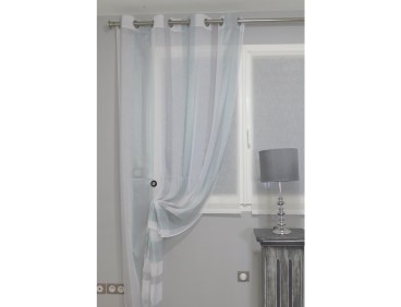 Voilage prêt à poser OLERON aqua 140 x 258 cm