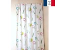 Rideaux ruflette isolant thermique SABOYA blanc pour tringle portière 145 x 228 cm