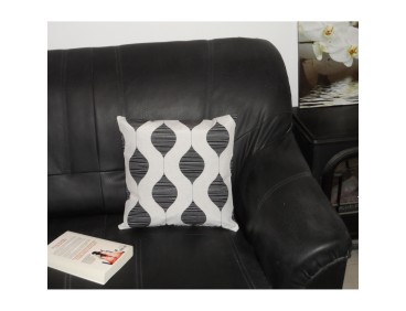 Housse de coussin Benji noir 40 x 40 cm