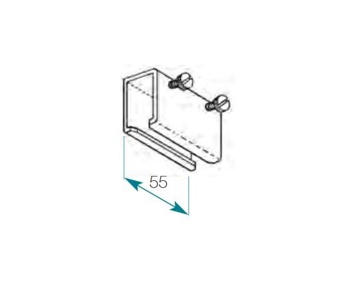 Manchon pour rail chemin de fer 24 x 16 mm Boulet