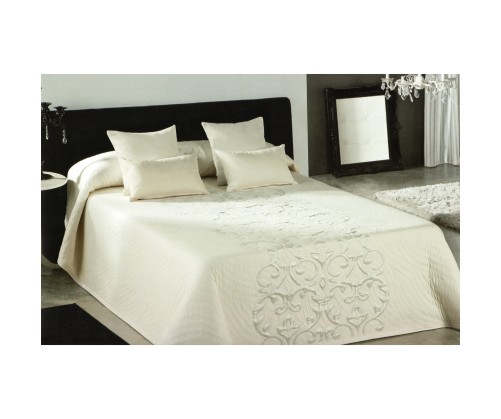 Couvre lit Piano écru pour lit de 140 cm