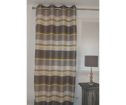 Voilage prêt à poser yalla jaune