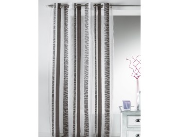 Voilage prêt à poser BIGUGLIA gris