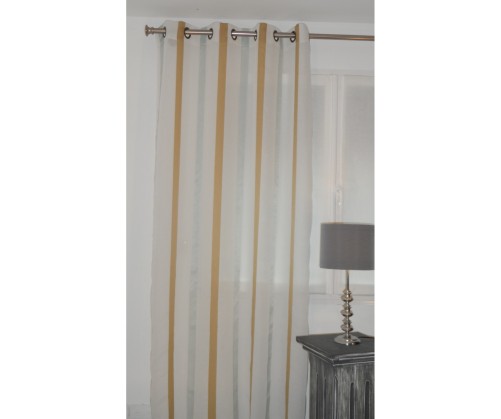 Voilage prêt à poser Lino moutarde