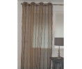 Voilage prêt à poser NIRVANA taupe 140 x 270 cm