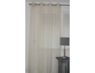 Voilage prêt à poser NIRVANA beige 140 x 270 cm