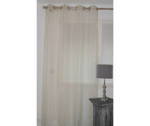 Voilage prêt à poser NIRVANA beige 140 x 270 cm