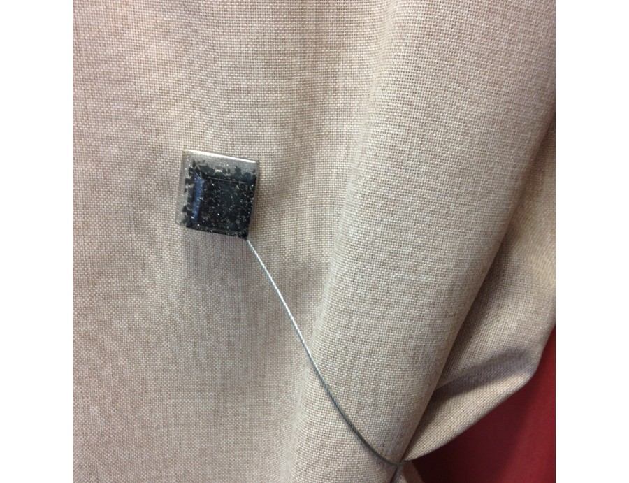 Embrasse aimantée DAHLIA noir