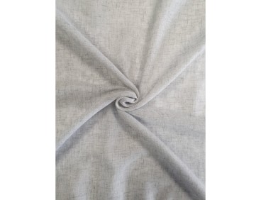 Voile au mètre en lin gris uni en grande hauteur 300 cm