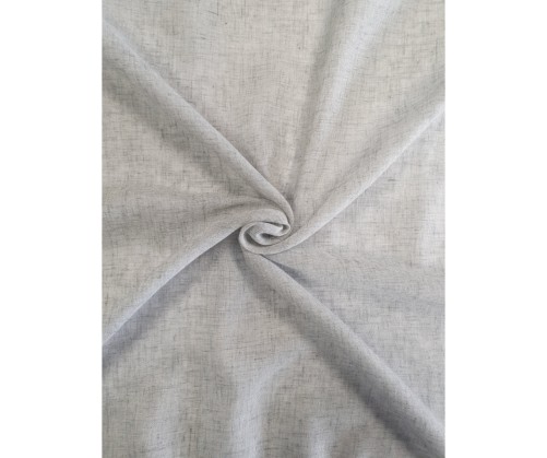 Voile au mètre en lin gris uni en grande hauteur 300 cm