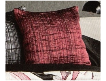 Coussin décoratif 40 x 40 cm couleurs gris ou rouge