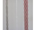 Voilage sur mesure rouge et gris (jusqu'à 290 cm de haut). Ref 11479/170