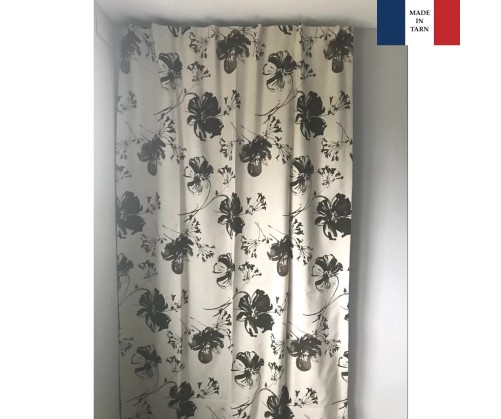 Rideaux isolant thermique TIARA chocolat pour tringle portière