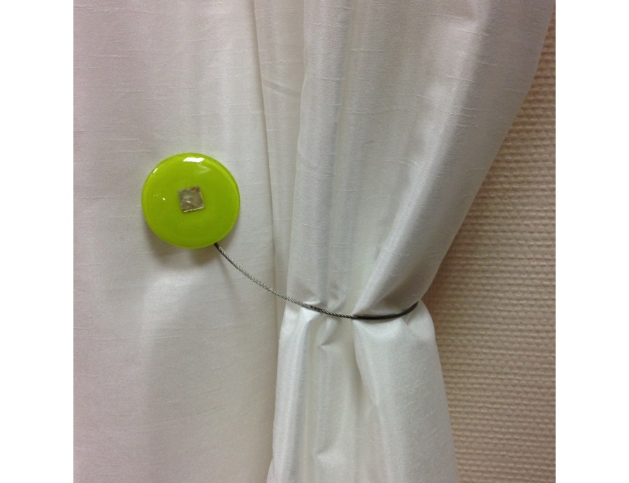 Embrasse aimantée PERLE anis