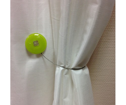 Embrasse aimantée PERLE anis