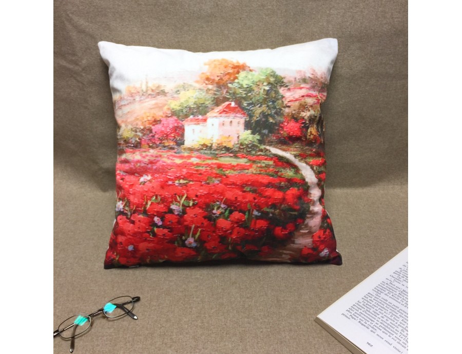 Housse de coussin COQUELICOT  40 x 40 cm