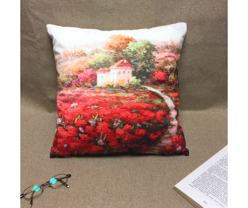 Housse de coussin COQUELICOT 40 x 40 cm
