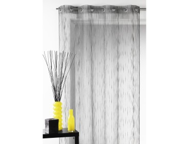 Voilage grande largeur gris 88799