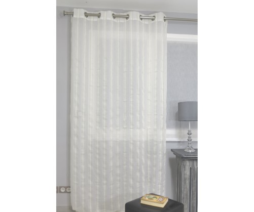 Voilage prêt à poser OSCAR beige 140 x 260 cm