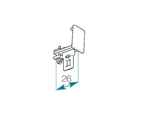 Embout fixe pour rail chemin de fer Boulet